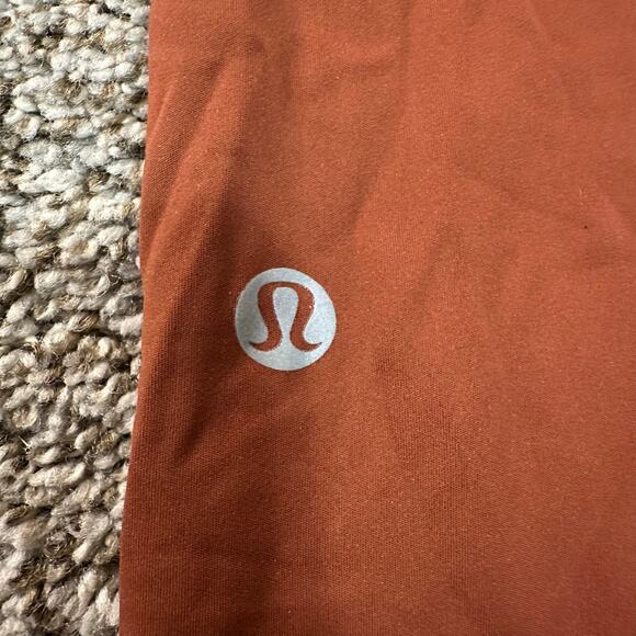LULULEMON Women's Fast and Free High-Rise Crop 23" Size 8 In Dark Terracotta - Picture 3 of 13
